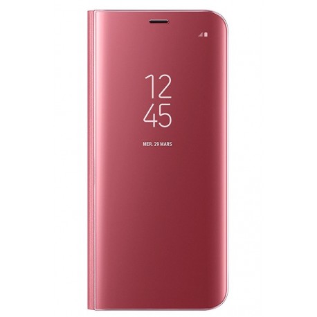Чехол (flipp-BOOKClear Veiw Standing Cover) для iPhone 7 (pink)