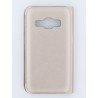 Чохол-книжка FINE LINE (Flipp-Book Call ID) для Samsung Galaxy J1 2016 (J120), золотистий