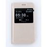 Чохол-книжка FINE LINE (Flipp-Book Call ID) для Samsung Galaxy J1 2016 (J120), золотистий