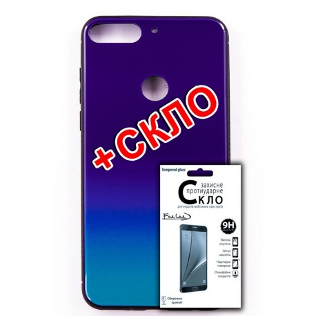Чехол-панель FINE LINE (Back Cover) "Mirror" для Huawei Y7 Prime 2018, (violet)