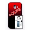 Комплект панель FINE LINE Mirror для Samsung Galaxy J4 2018 (J400) red+Защитное стекло для Samsung Galaxy J4 2018 (J400)