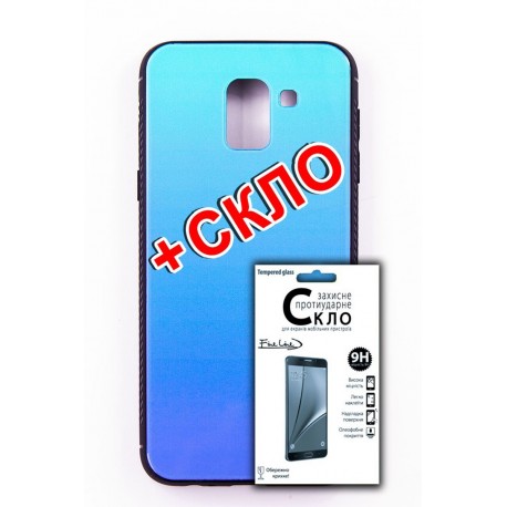 Чохол-панель FINE LINE Mirror для Samsung Galaxy J6 2018 (J600) Lighting Blue