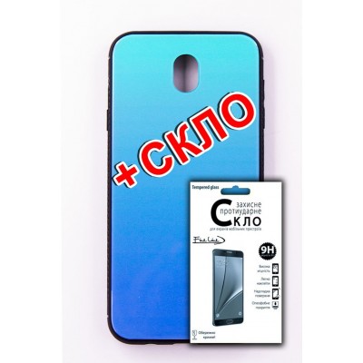 Чохол-панель FINE LINE Mirror для Samsung Galaxy J7 2017 (J730) Lighting Blue