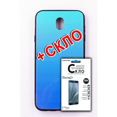 Чохол-панель FINE LINE Mirror для Samsung Galaxy J7 2017 (J730) Lighting Blue