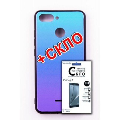 Чохол-панель FINE LINE (Back Cover) "Mirror" для Xiaomi Redmi 6,(Lighting Blue)