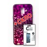 Комплект панель Fine Line для Samsung Galaxy A6 2018 (A600), сиреневый калейдоскоп ,Защитное стекло для Samsung Galaxy A6 2018