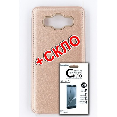 Комплект панель FINE LINE для Samsung Galaxy J5 2016 (J510) (gold), Захисне скло для Samsung Galaxy J5 2016 (J510)