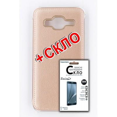 Комплект панель FINE LINE для Samsung Galaxy J3 2016 (J320) (gold), Защитное стекло для Samsung Galaxy J3 2016 (J320)
