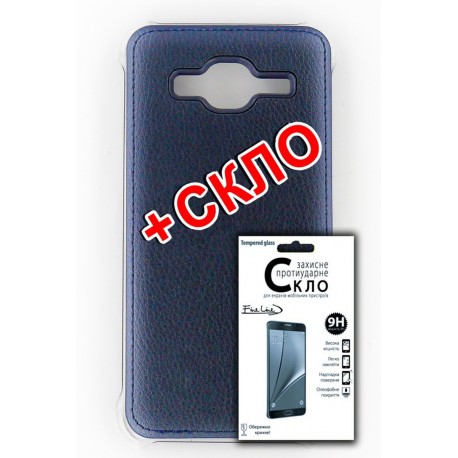 Комплект панель FINE LINE для Samsung Galaxy J3 2016 (J320) (blue), Захисне скло для Samsung Galaxy J3 2016 (J320)