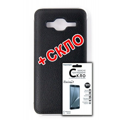 Комплект панель FINE LINE для Samsung Galaxy J3 2016 (J320) (black) ,Защитное стекло для Samsung Galaxy J3 2016 (J320)