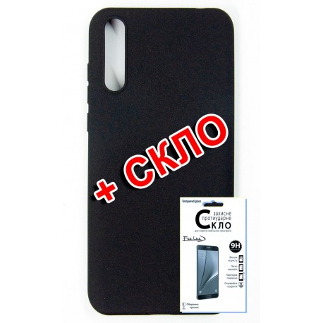 Комплект Fine Line для Huawei P Smart S панель + стекло защитное Carbon (black) (FL-KM-159)