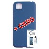 Комплект Fine Line для Huawei Y5p панель + скло захисне Carbon (Blue) (FL-KM-171)