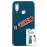 Комплект Fine Line для Vivo Y15 панель + скло захисне Carbon (Blue) (FL-KM-174)