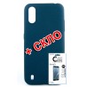 Комплект Fine Line для Samsung Galaxy A01 панель + скло захисне Carbon (Blue) (FL-KM-178)