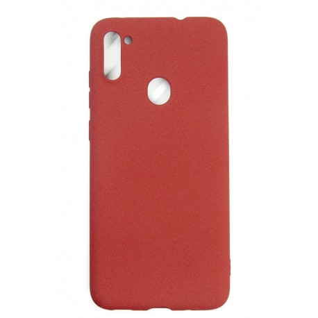 Панель DENGOS Carbon для Samsung Galaxy A11 (red)